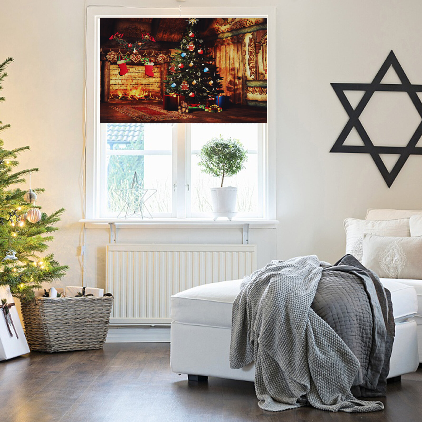 С Christmas Темой Фон 1 Шт Декор Для Фото Праздничный Фон Для Дома 210x150cm