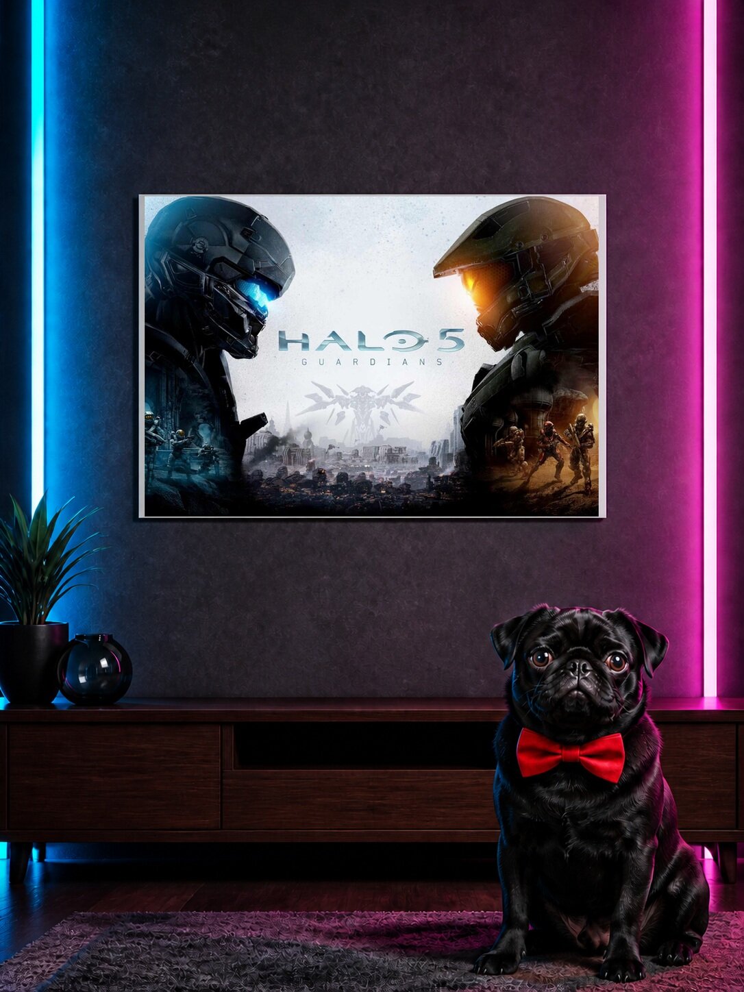 Плакат Halo Герои — коллекционная игровая иллюстрация A3