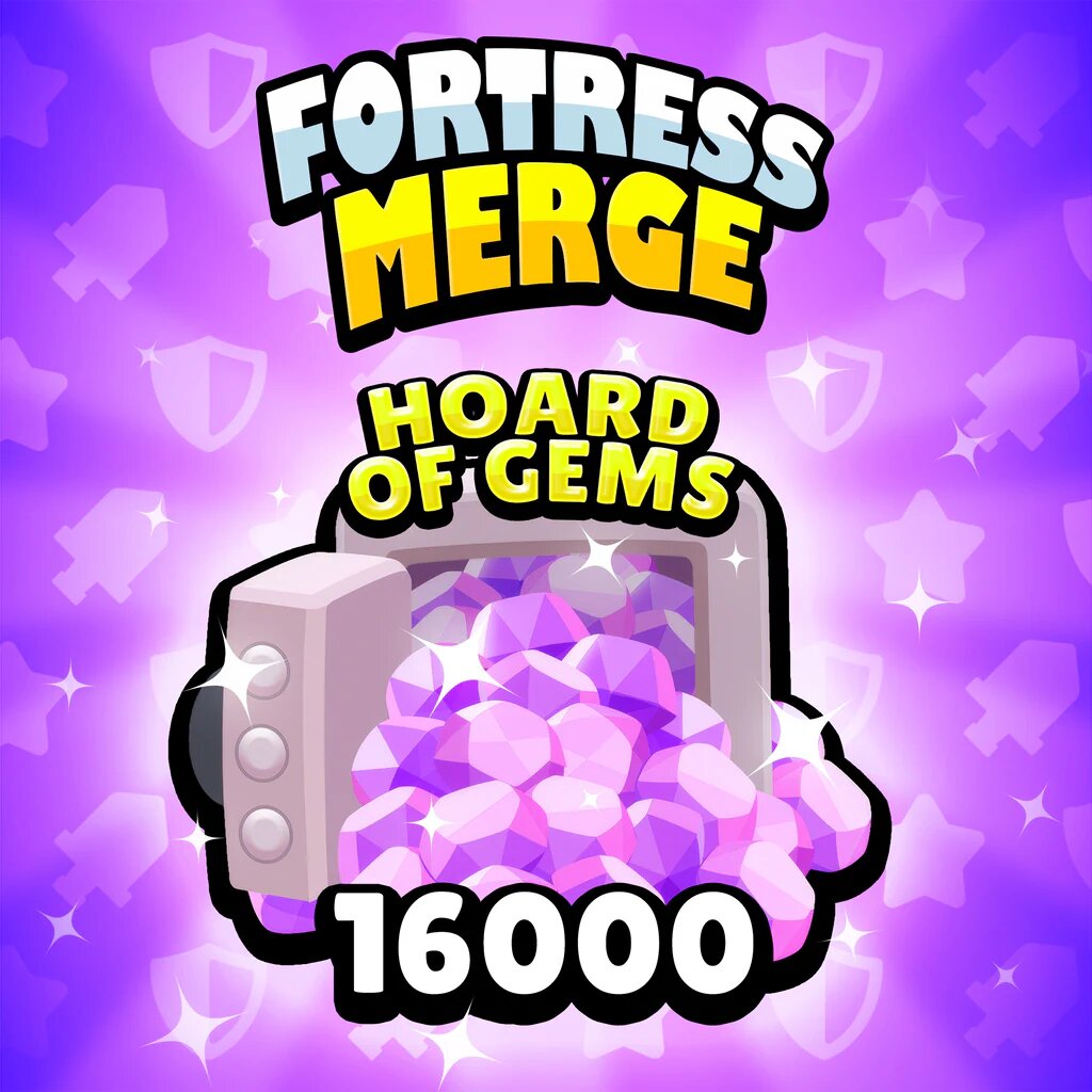 Дополнение Fortress Merge: Hoard of Gems - 16000, цифровое издание PlayStation 4, регион Турция / код пополнения баланса