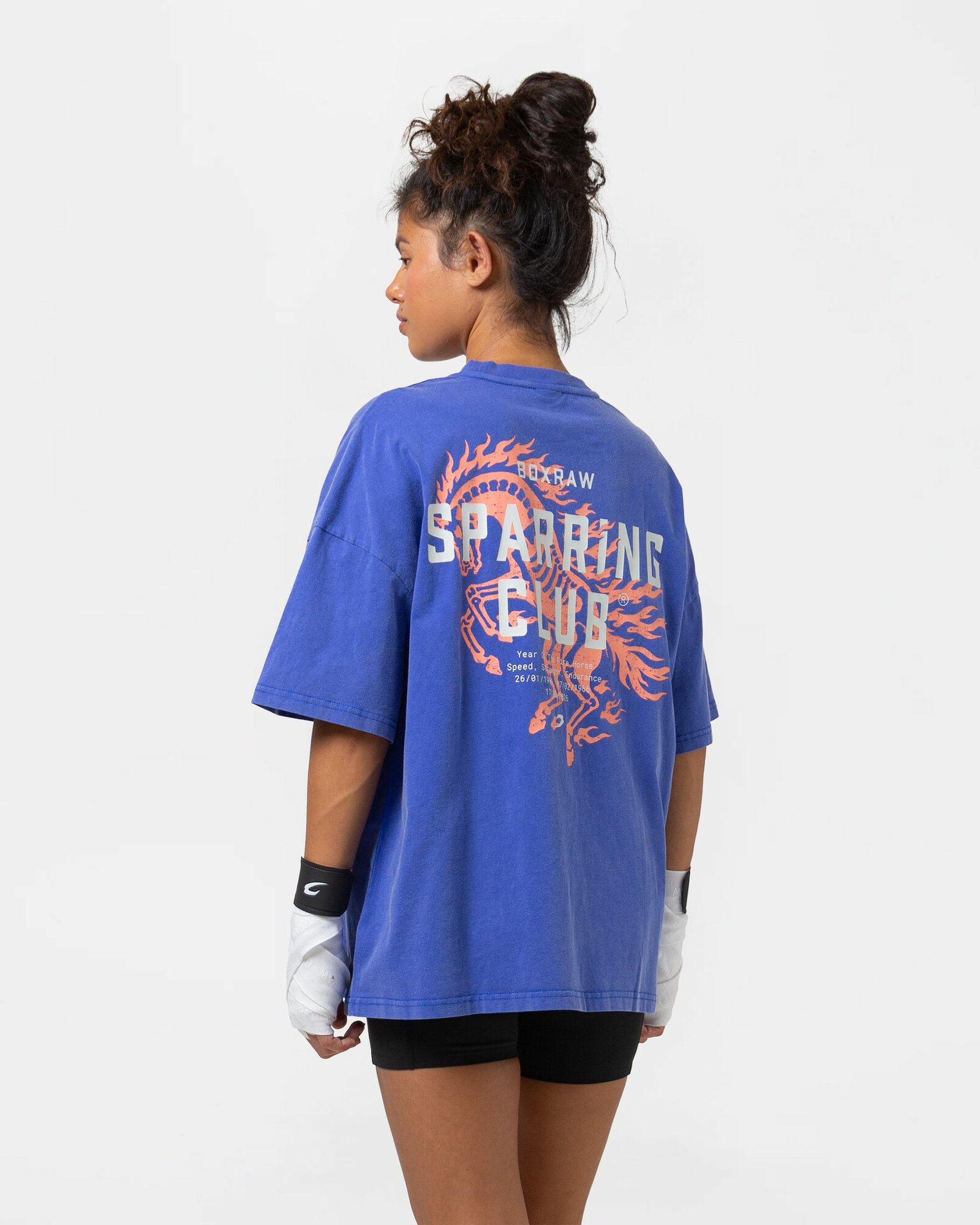 Футболка спортивная Boxraw Sparring Club Fire Horse Oversized