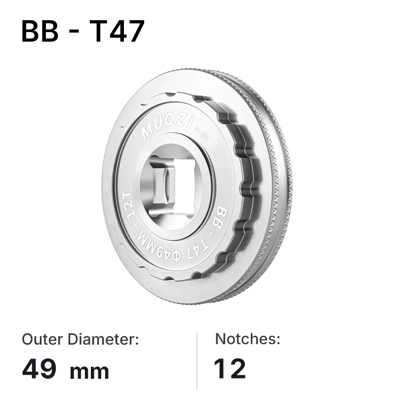 Инструмент для каретки MUQZI T47-49-12T Silver