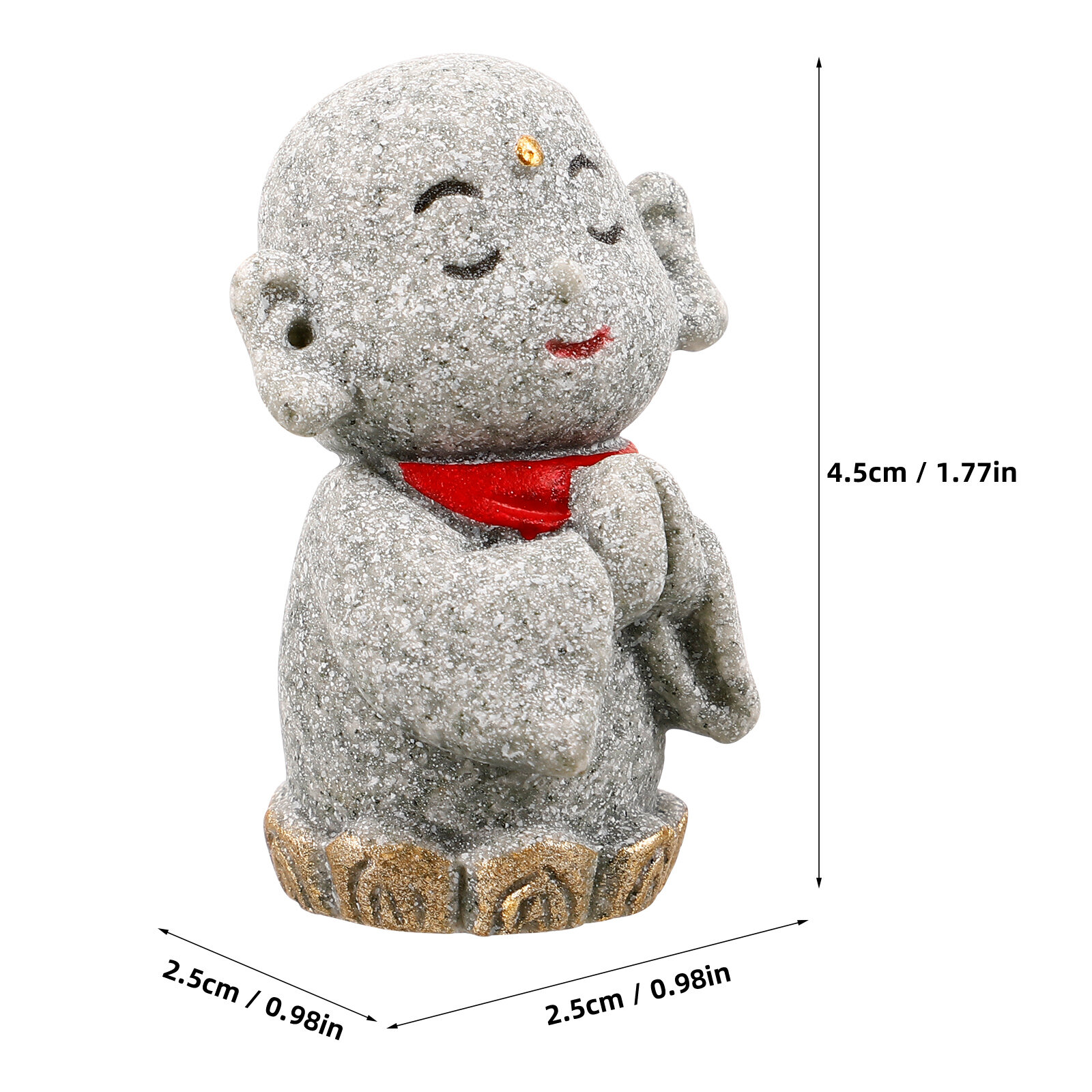 Аквариумная Статуэтка Будды Орнамент Монах Мини Скульптура 4 50X2 50X2 50CM