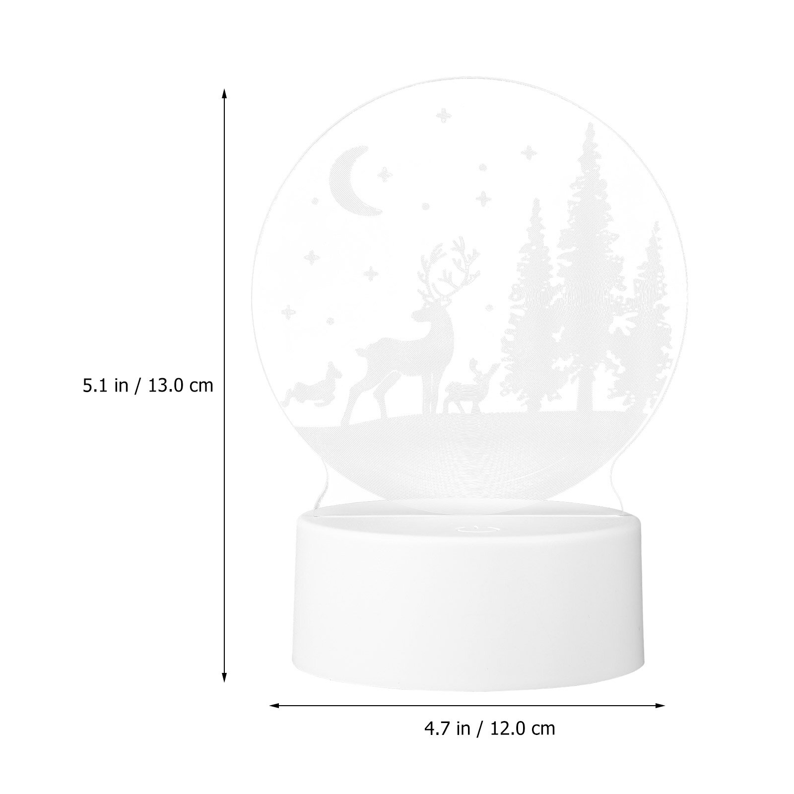 1 Шт Уникальная Призма Света Для Стола Романтическое Освещение LED 13X12Cm