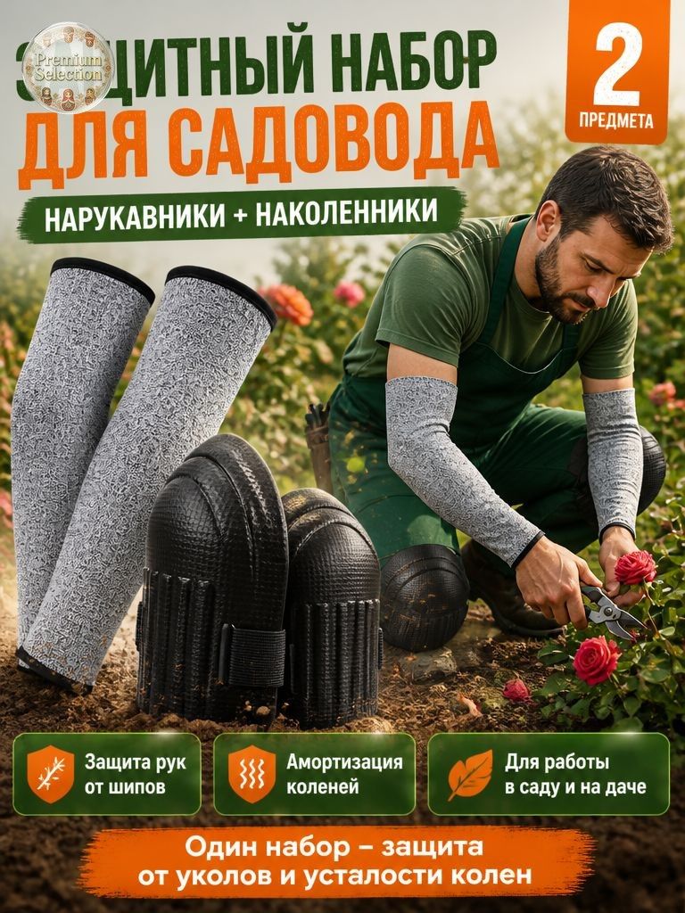Садовые нарукавники 40 см 2 шт, Артикул: 5566769039, Материал: Лён