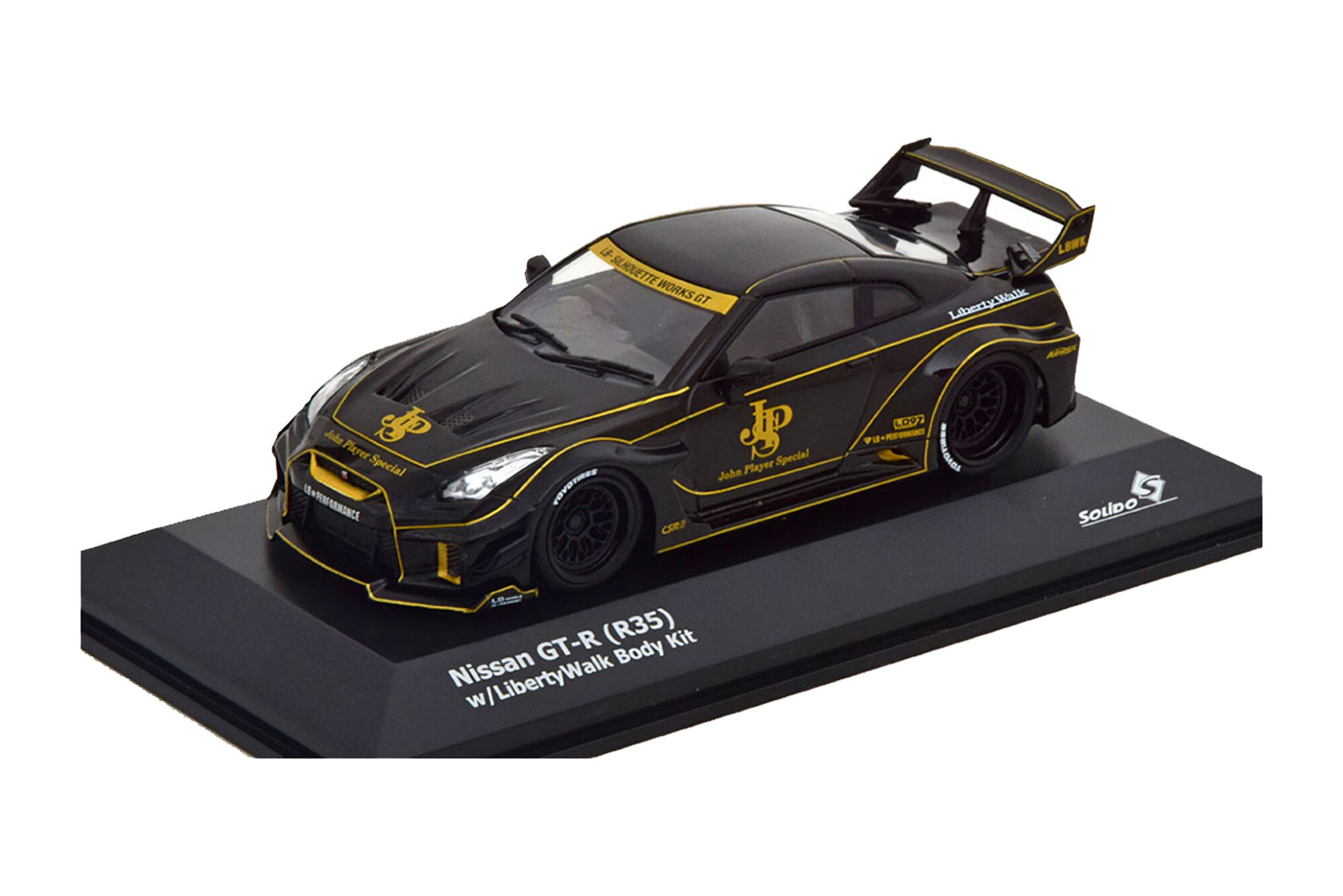 Модель коллекционная SOLIDO Nissan gt-r (R35) liberty walk body kit jps / ниссан гт-р (Р35)