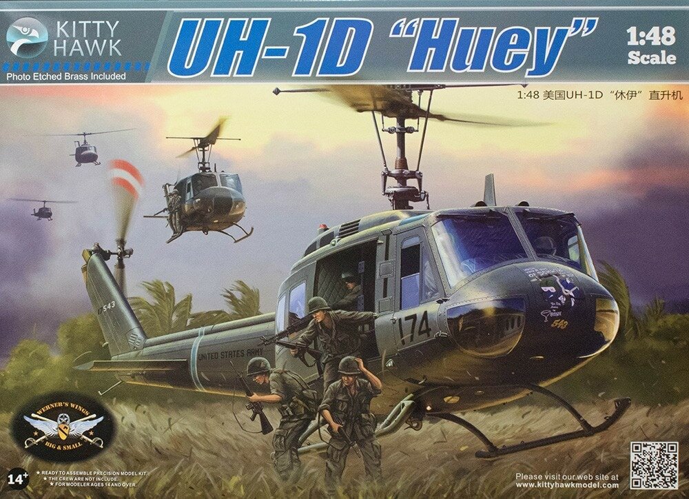 UH-1D Хьюи Ирокез вертолет KH80154 1:48
