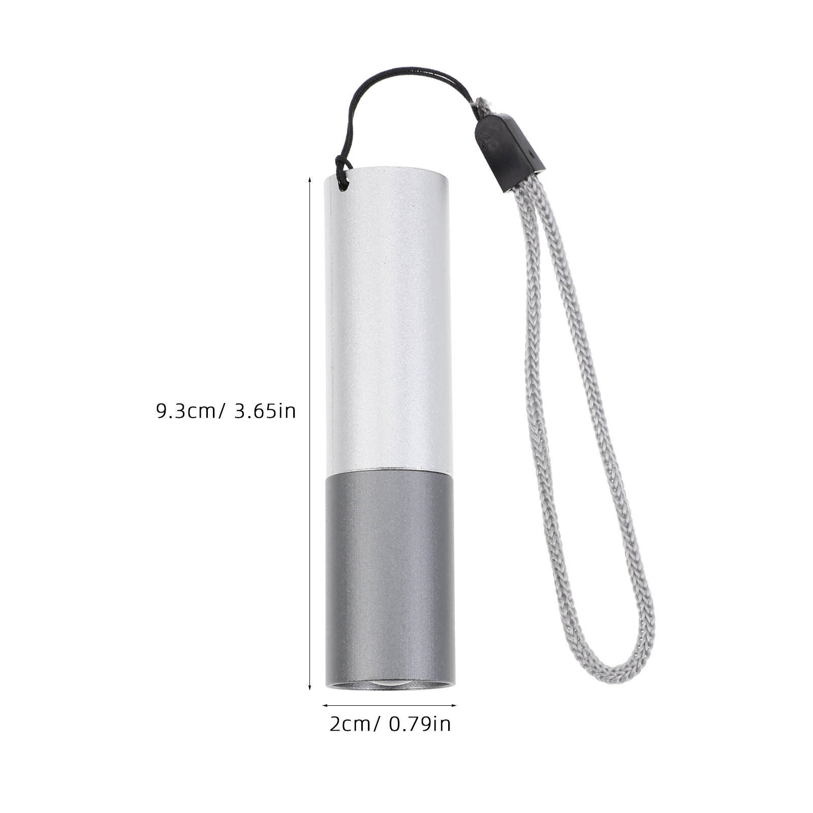 1Set Фонарик С Подзарядкой Usb Компактный Для Туризма И Кемпинга Размер 8 2X2X2Cm