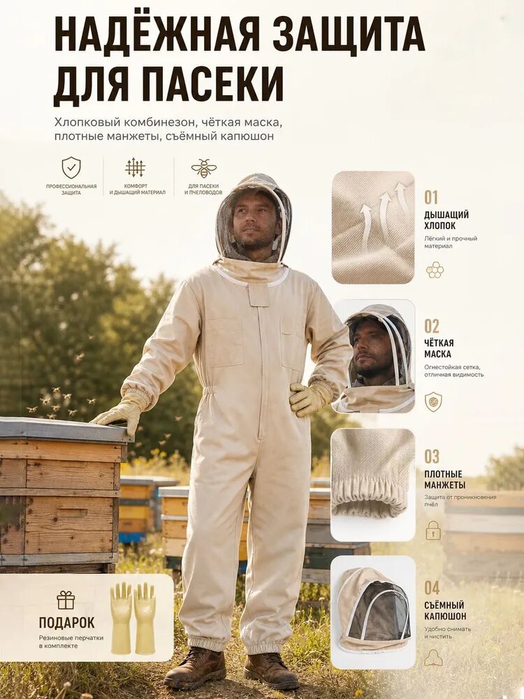 Костюм Пчеловода; Мужчины и женщины; рыбалка и садоводство