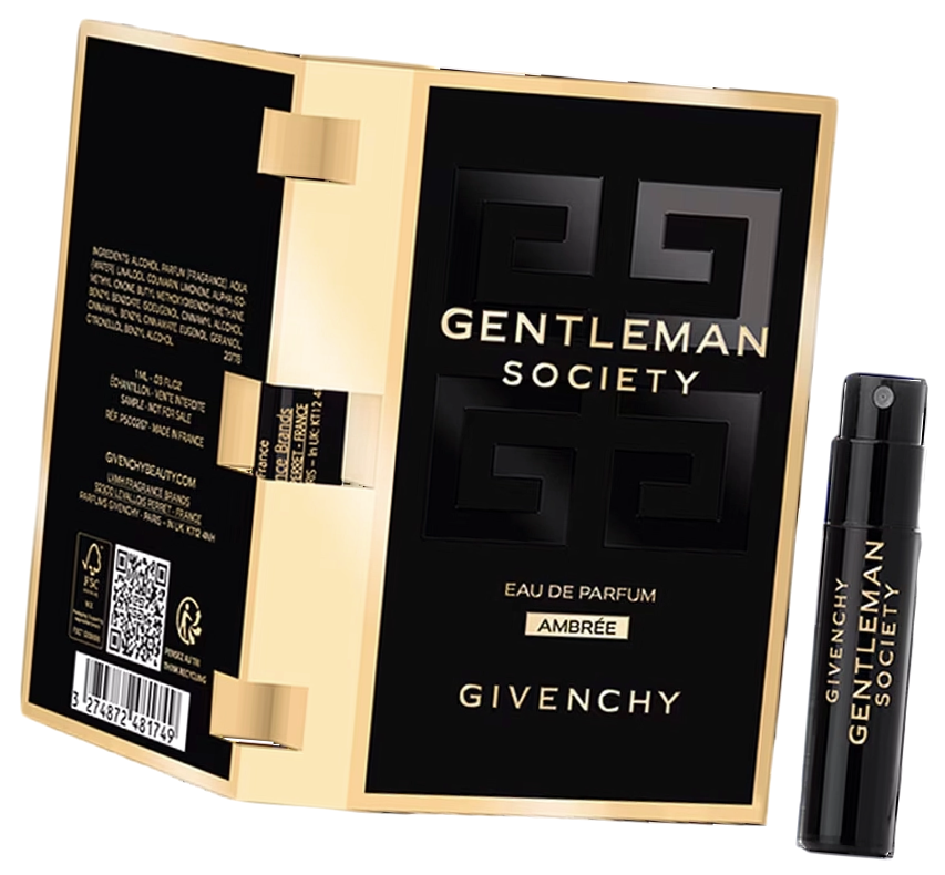 Мужская парфюмерная вода 1 мл Givenchy Ambree - миниатюра / Живанши Джентльмен Социети Амбра