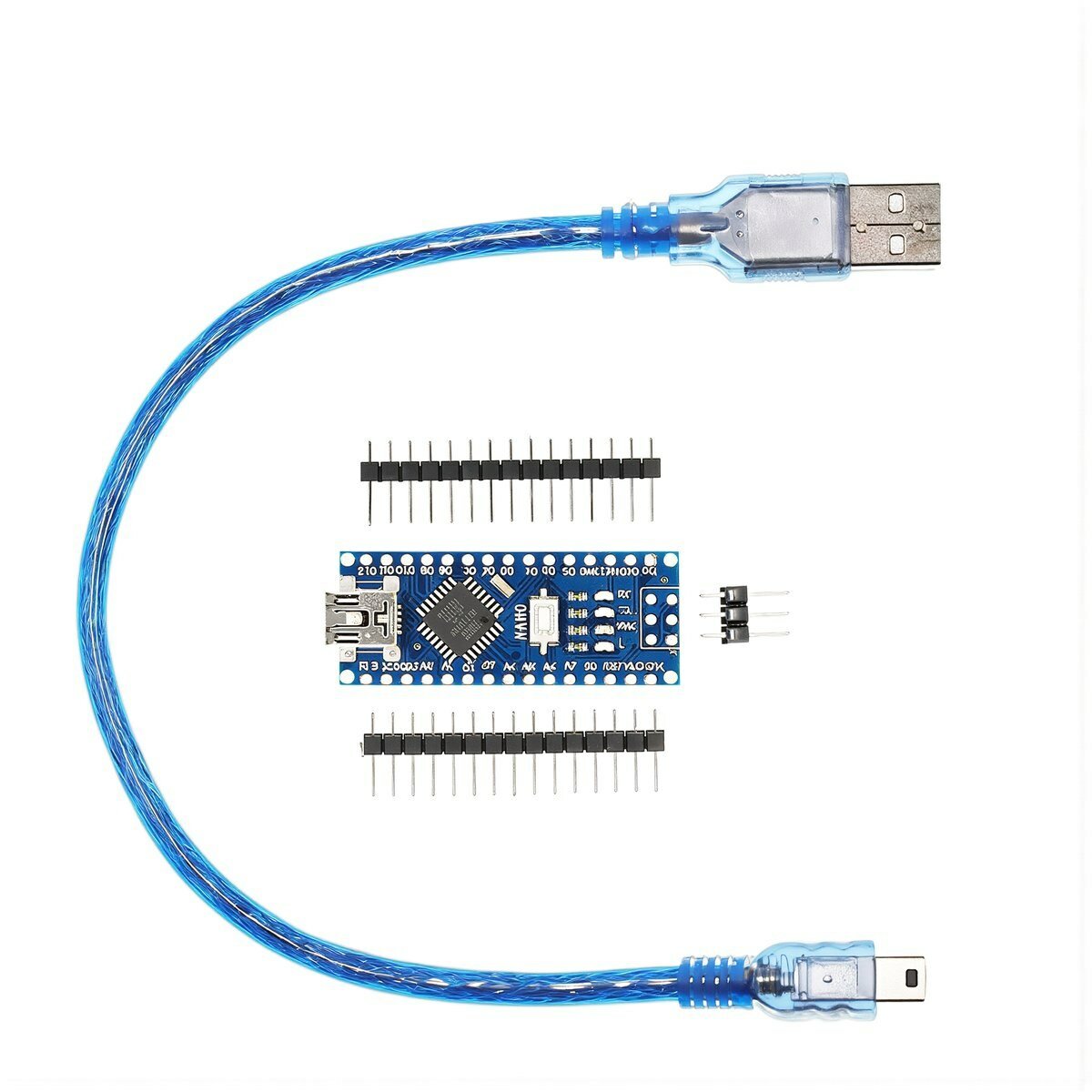 Arduino Nano V3.0 улучшенная плата микроконтроллера малого размера с чипом Atmega328PB USB TTL, Без пайки, с кабелем * Nano（328PB+FT232）