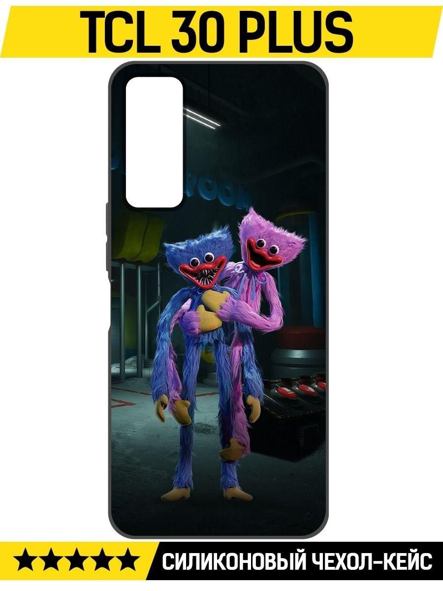 Чехол-накладка Krutoff Soft Case Хаги Ваги и Киси Миси для TCL 30+ черный
