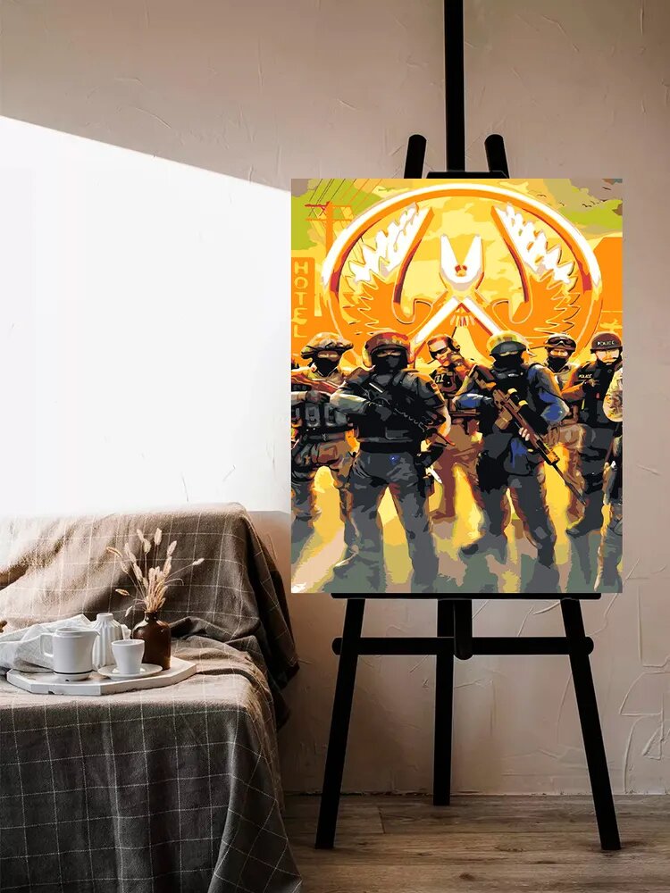 Картина по номерам Counter-Strike КС ГО Контр Страйк