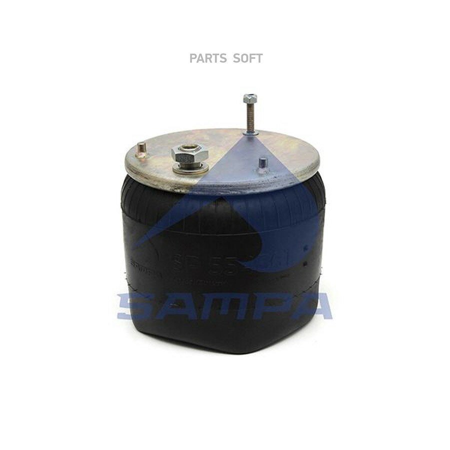 SAMPA SP55456102 SP 554561-02 пневмоподушка без стак!1шп. М10 2напр. D9.8mm 1шп. шт. М16x1.5 М24x1.5\Volvo FH(G4), FM(G4)