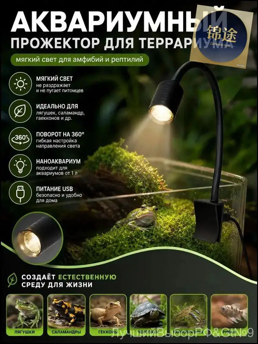 Греющая лампа для террариума, UVB лампа для черепах ящериц и рептилий