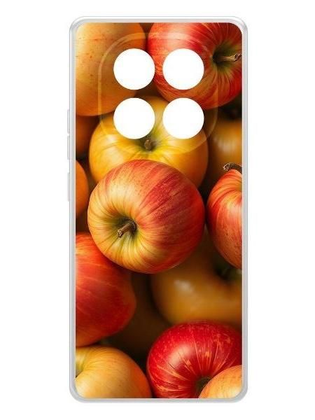 Чехол для смартфона, телефона Krutoff Clear Case для Redmi Note 14 Pro 4G Яблоки