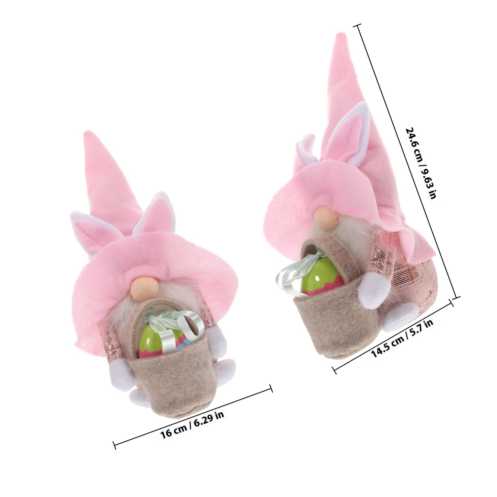 Праздничный Гном Игрушка Кролик Оформление Дома 24.50X16.00X14.50Cm