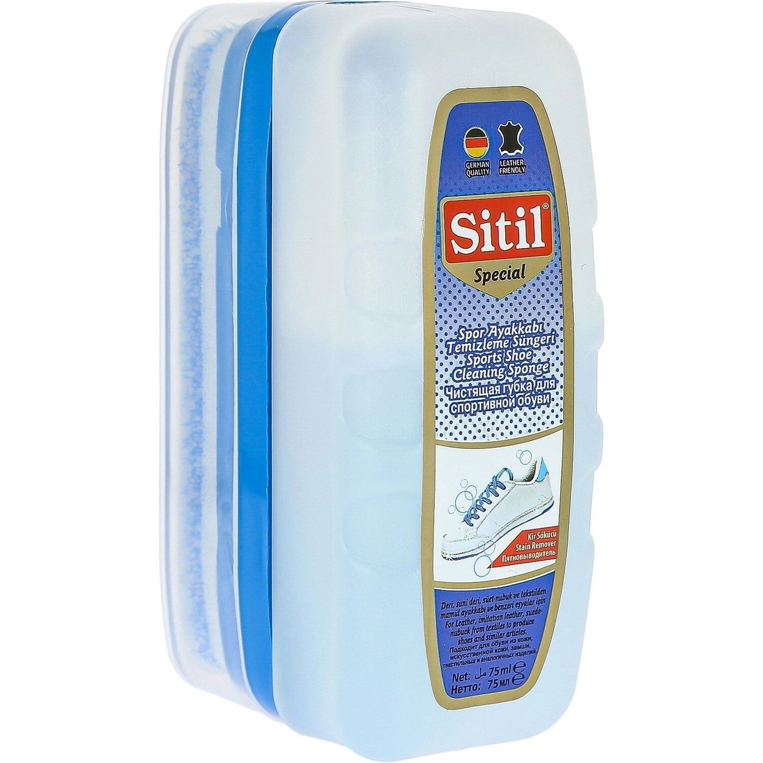 Sitil Губка для обуви Sitil Sport Shoe Cleaning Sponge бесцветная для гладкой кожи