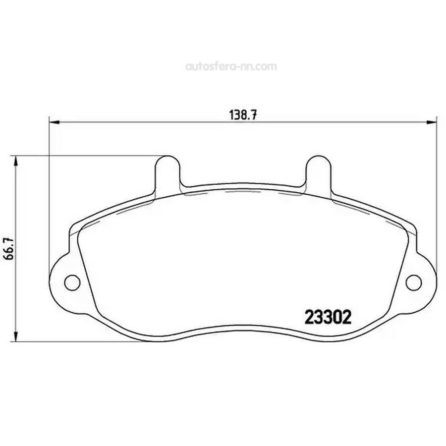 BREMBO P68025 P68025 677 00=223945 ! колодки дисковые п.\ Renault Master, Opel Movano 2.5D/2.8DTi 98-01