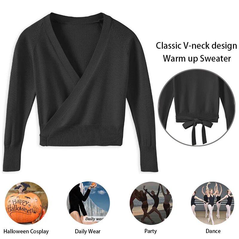 Девочки Кардиган для танцев M Child, Black