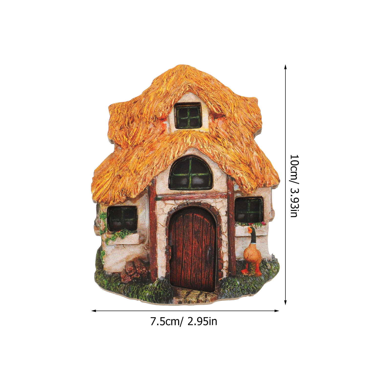 Дверь Сказочного Домика Из Дерева Украсьте Сад 10.00X7.50X0.80Cm