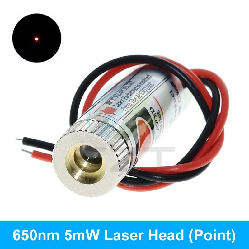 DIYTZT красный лазерный модуль 1PCS, 12MM Point 3-5.0V