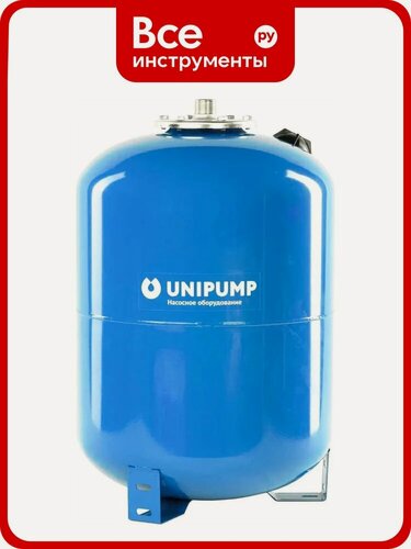 Изображение товара Гидроаккумулятор вертикальный UNIPUMP ГВ 50НВ (фланец нерж, верхнее подкл, БЭЗ) 48091