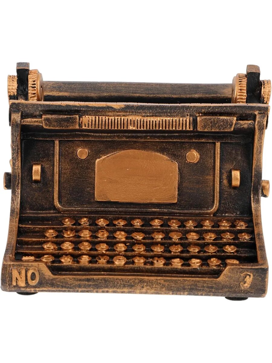 Горшок для цветов в виде пишущей машинки из смолы, 13.8X11.8