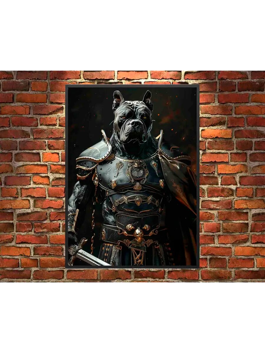 Кане Корсо Собака Гладиатор 3, Плакат 30x42см