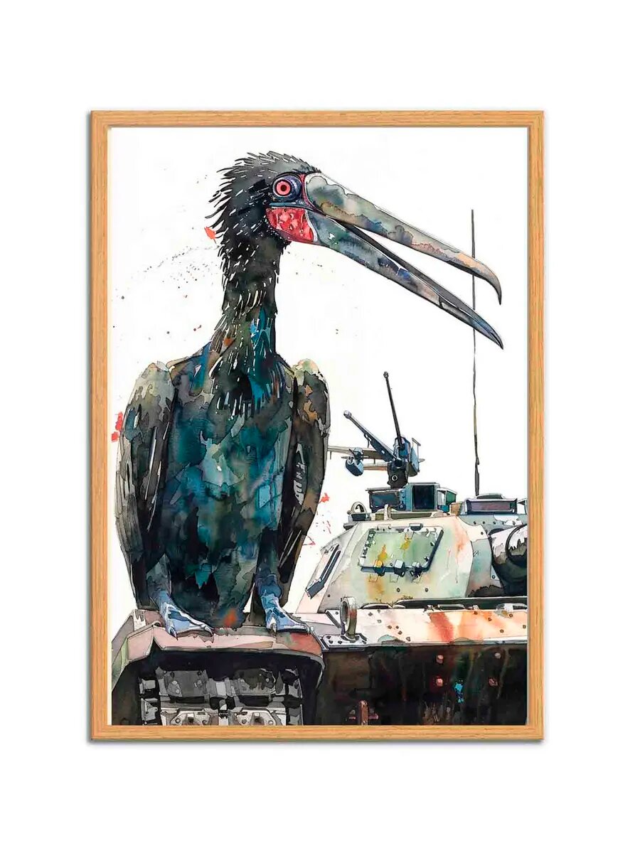 Птица-фрегат Птица-солдат 3, Плакат 30x42см