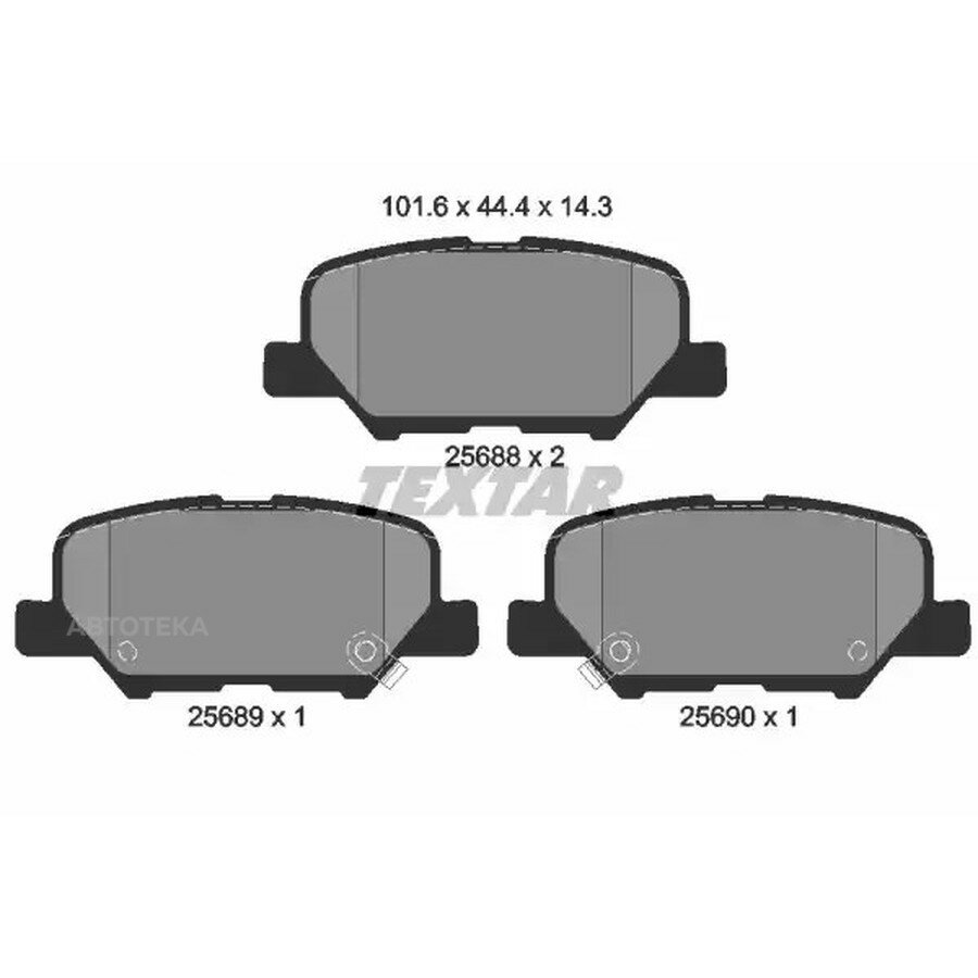 Колодки TEXTAR 2568801
