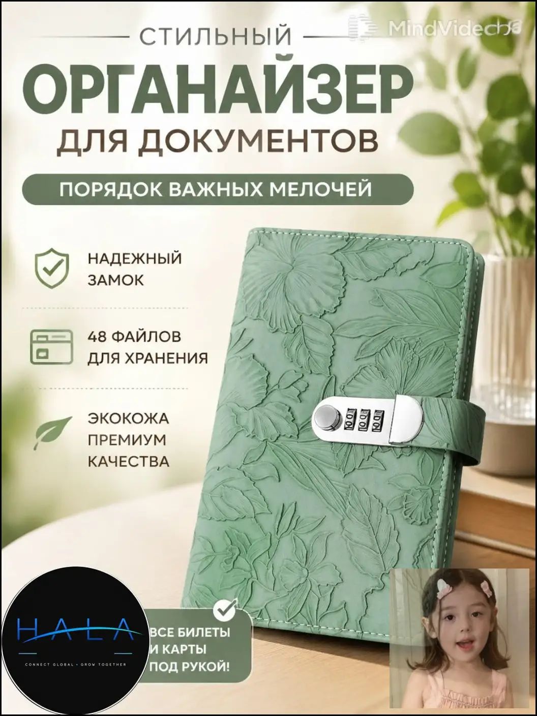 Папка с файлами B6, 1 шт, HALA-560818611943169, для школы и офиса, удобный формат для хранения документов