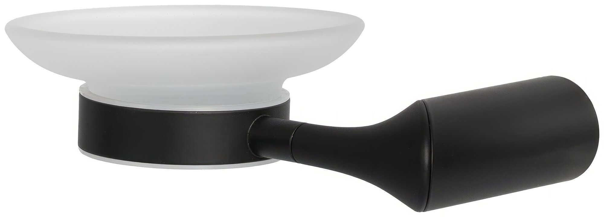 Мыльница Swensa Lock SWR-6600-02-BLK, подвесная, стекло/металл, цвет черный