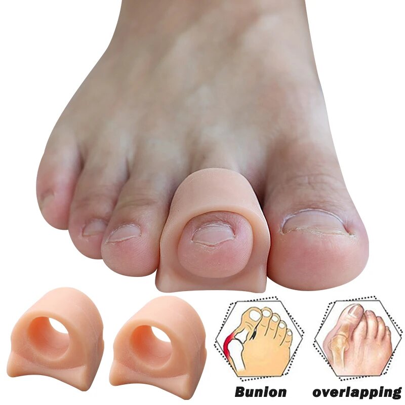 Гелевые разделители для пальцев ног Pexmen 2/4 шт. Beige-4Pcs