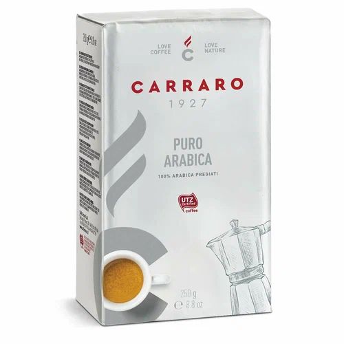 Carraro Puro Arabica 100% кофе молотый, 250 г