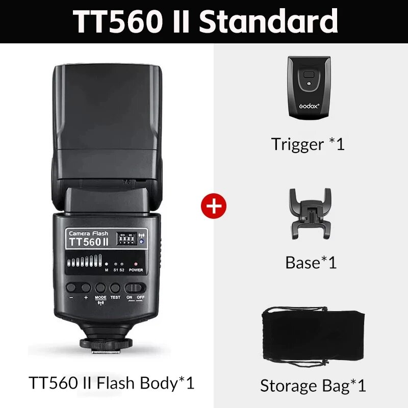 Godox TT560 II вспышка для Canon Nikon