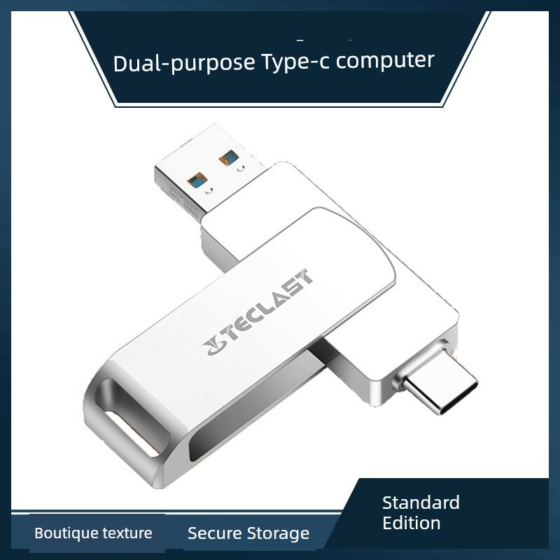Taitian USB 3.1 Type-C флеш-накопитель 64 ГБ серебристый стандартная упаковка для мобильного компьютера