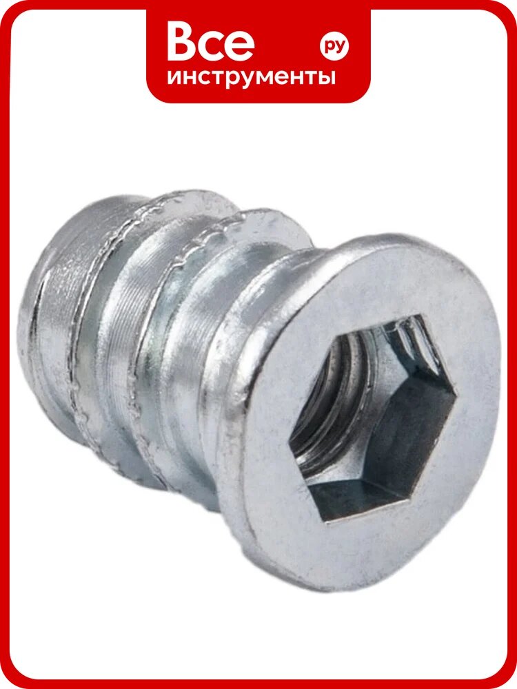 Гайка AKS Rampa М6х10х10 с шестигран. углублением с буртиком, 1000 шт. 79105