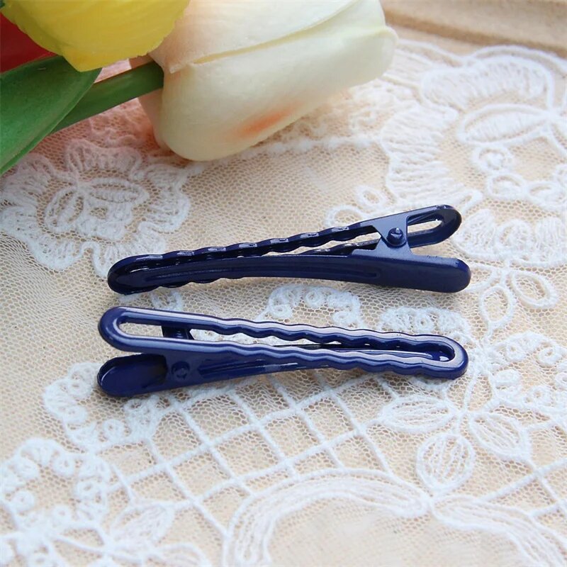 Металлические заколки для волос, 10-20 шт, 6 см Темно-синий, Navy blue, 10Pcs