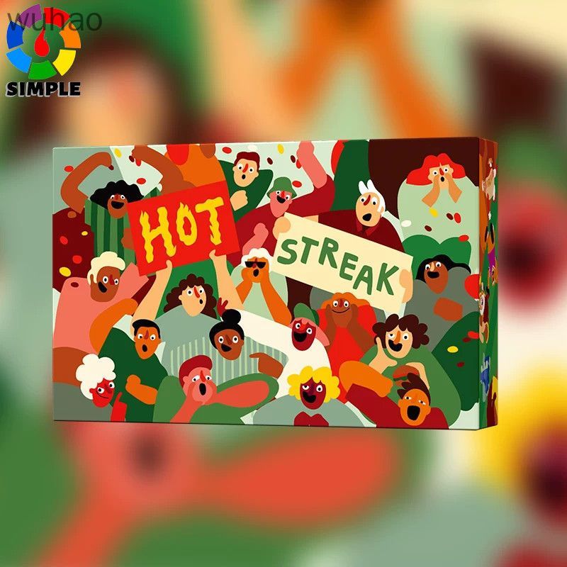 Hot Streak Party Game Fast, Loud, and Wild Mascot Racing & Betting Карточная игра Настольная игра