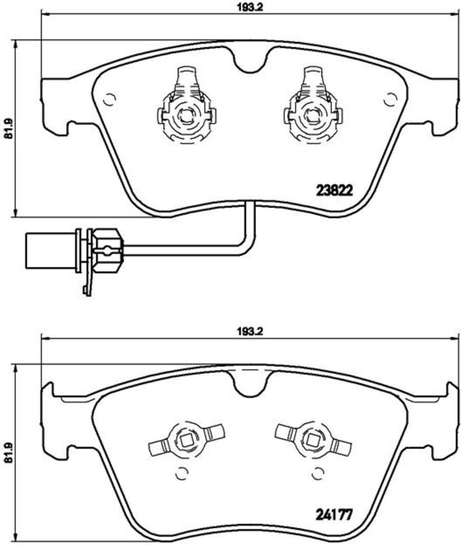 Колодки Bentley Continental 03-> (BREMBO P05003)