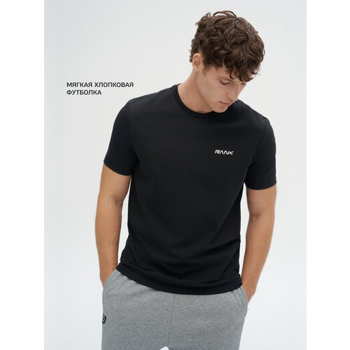 фото Футболка спортивная rank sportstyle left chest, размер xxl, черный