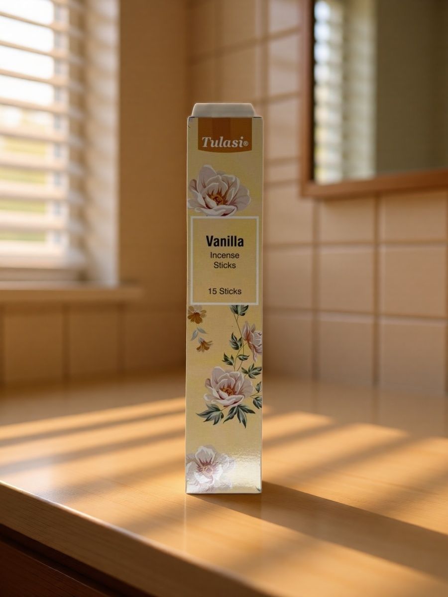 Благовония "Tulasi Pastel range Ваниль (Vanilla)", 15 палочек