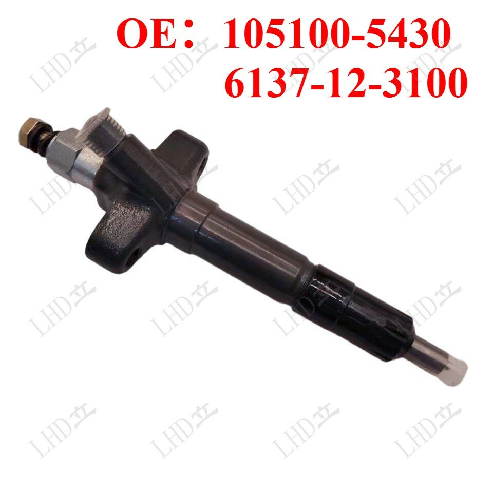 Комацу 105100-5430 6137-12-3100 Топливная форсунка / Форсунка двигателя, совместим с PC200-3 S6D106 S6D105 Экскаватор