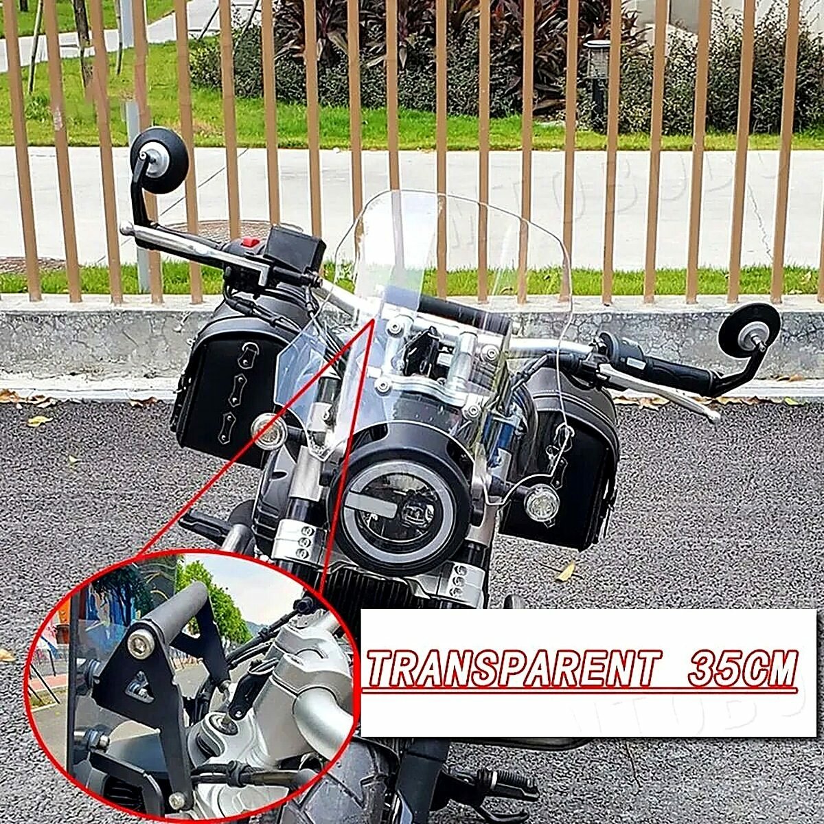 Для BENDA Chinchilla 300 Стекло ветровое для мототехники Прозрачный цвет 35cm