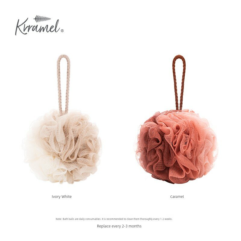 KRRAMEL Белый слоновая кость и карамельный пенный гель для ванны, ультра-мягкий для женщин, премиум, двухцветный скраб