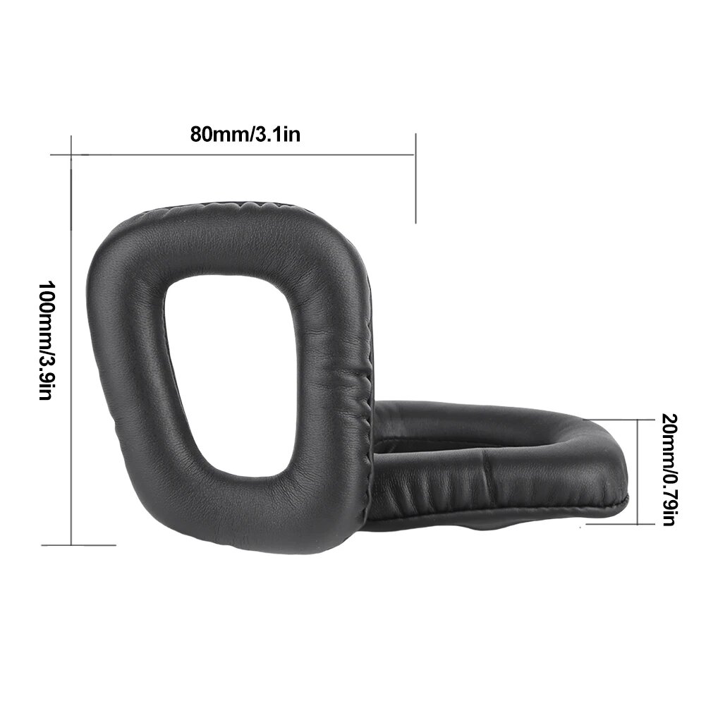 Амбушюры для наушников Logitech G331 G231 G431 G432 Black PU