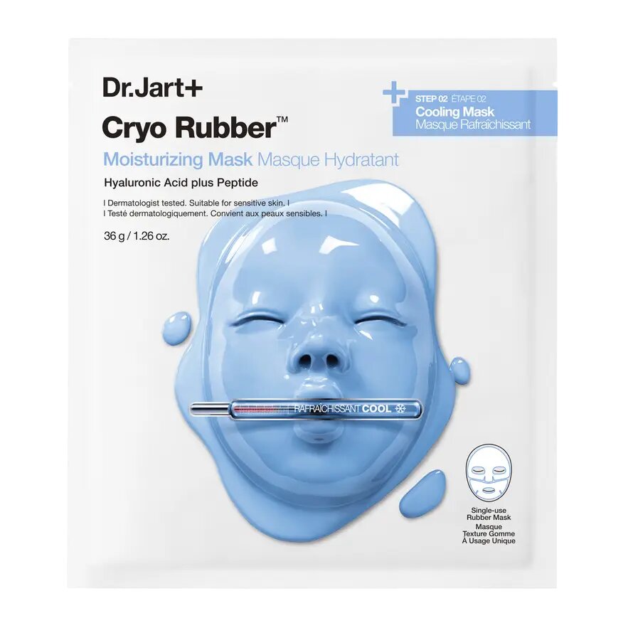 Dr. Jart+ Cryo Rubber Moisturizing/Крио-маска для лица увлажняющая с гиалуроновой кислотой и пептидом 40 г