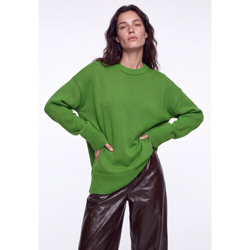 фото Джемпер kivi clothing, размер 48-52, зеленый