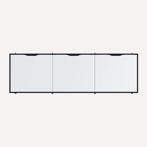 Изображение товара Экран под ванну 1MarKa Grunge Loft GL170IceWhite из МДФ, белый, прямоугольный