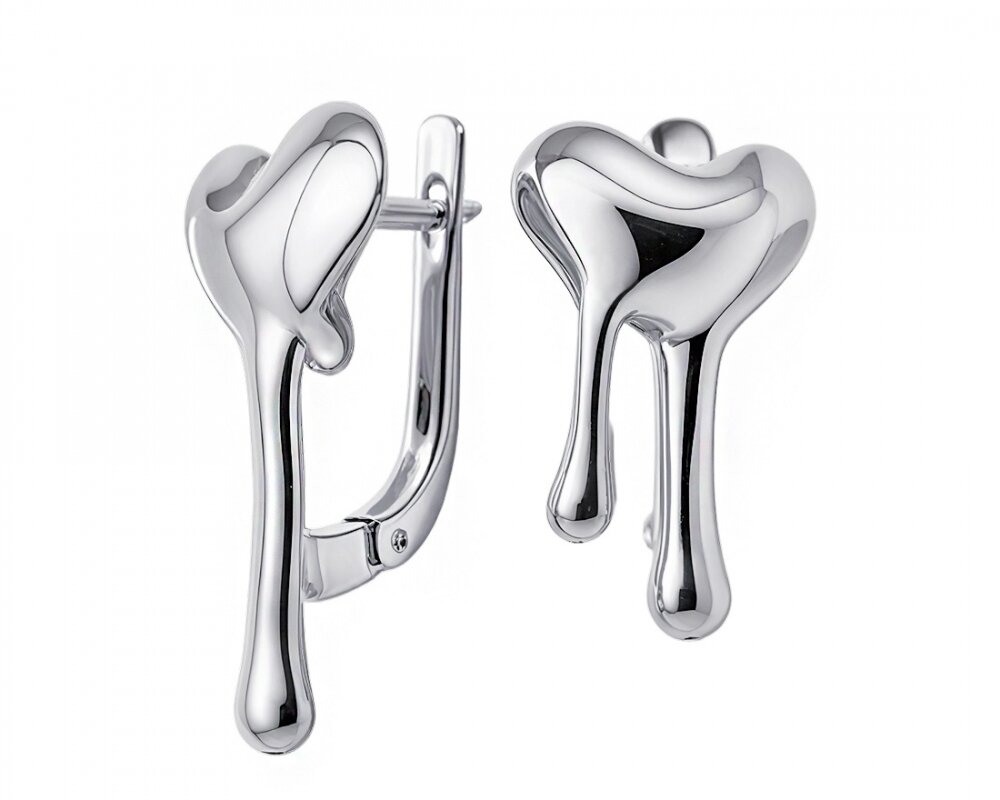 Серьги Эстет, серебро, 925 проба